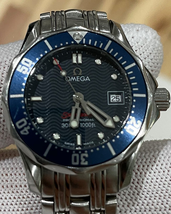 Omega Seamaster 300M 28MM Quartz Blue Dial Steel Bracelet (2224.80.00)