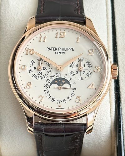 2021 Patek Philippe Perpetual Calendar Rose Gold Ivory Lacquered Dial (5327R-001)