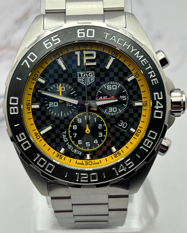 2022 TAG Heuer Formula 1 43MM Quartz Black Dial Steel Bracelet (CAZ101AC.BA0842)