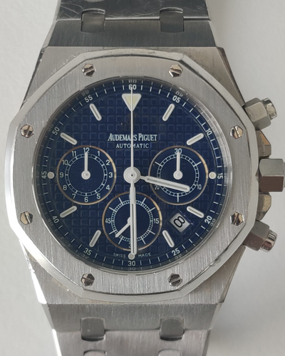 Audemars Piguet Royal Oak Chronograph 39MM Blue Dial Steel Bracelet (25860ST)