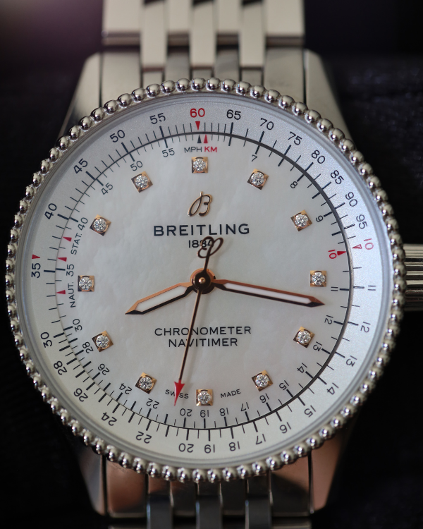 2022 Breitling Navitimer Automatic 35MM Mother of Pearl Dial Steel Bracelet (A17395)