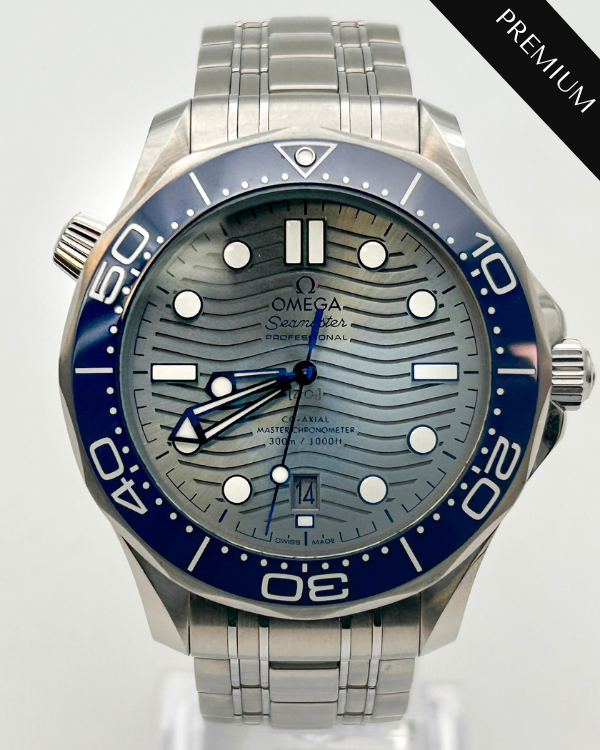 2022 Omega Seamaster Diver 300M Co-Axial Master Chronometer Steel Grey Dial (210.30.42.20.06.001)