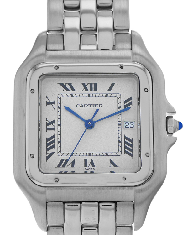 Cartier Panthère 30MM Quartz White Dial Steel Bracelet (1300)