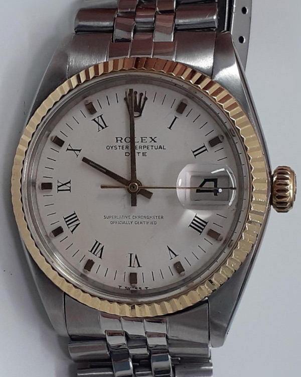 Rolex Oyster Perpetual Date 34MM White Dial Jubilee Bracelet (1501)