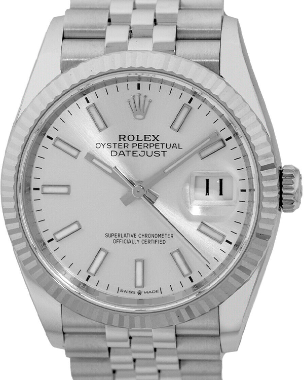 2022 Rolex Datejust 36MM Silver Dial Jubilee Bracelet (126234)