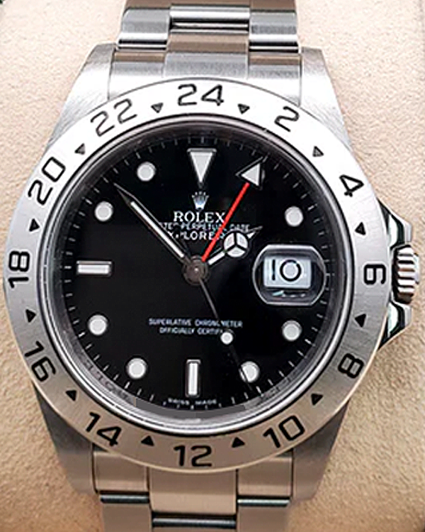 2008 Rolex Explorer II 40MM Black Dial Oyster Bracelet (16570)