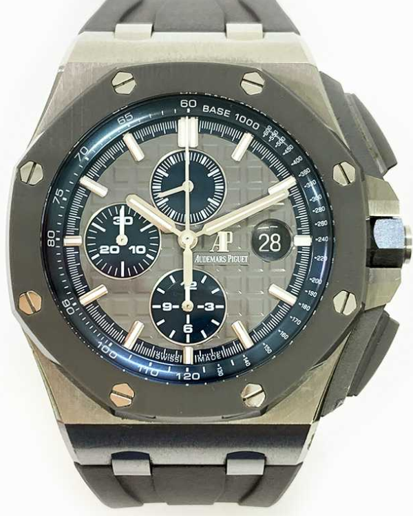 2021 Audemars Piguet Royal Oak Offshore 44MM Grey Dial Rubber Strap (26400IO)