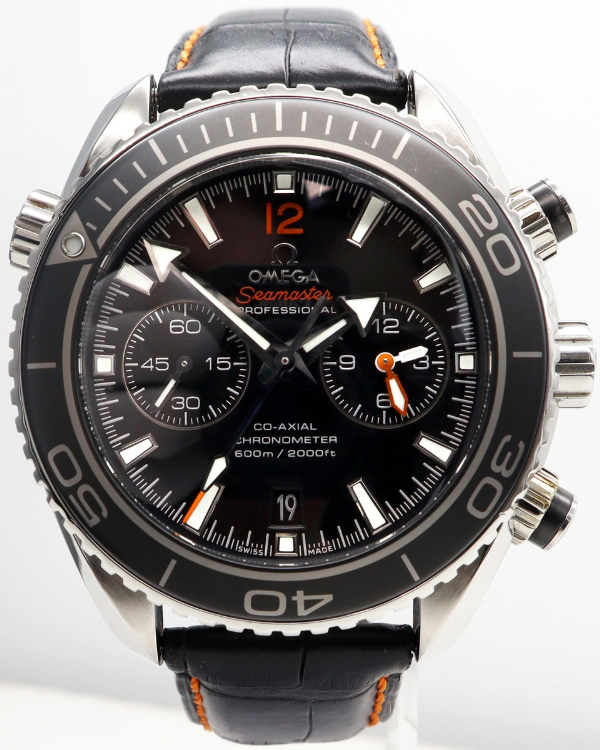 Omega Seamaster Planet Ocean 600M 45.5MM Black Dial Leather Strap (232.32.46.51.01.005)