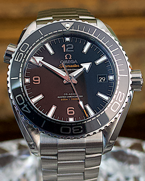 2021 Omega Seamaster Planet Ocean 600M 43.5MM Black Dial Steel Bracelet (215.30.44.21.01.001)