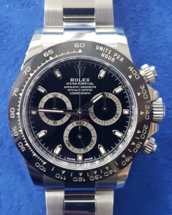 Rolex Cosmograph Daytona 40MM Black Dial Steel Bracelet (116500LN)