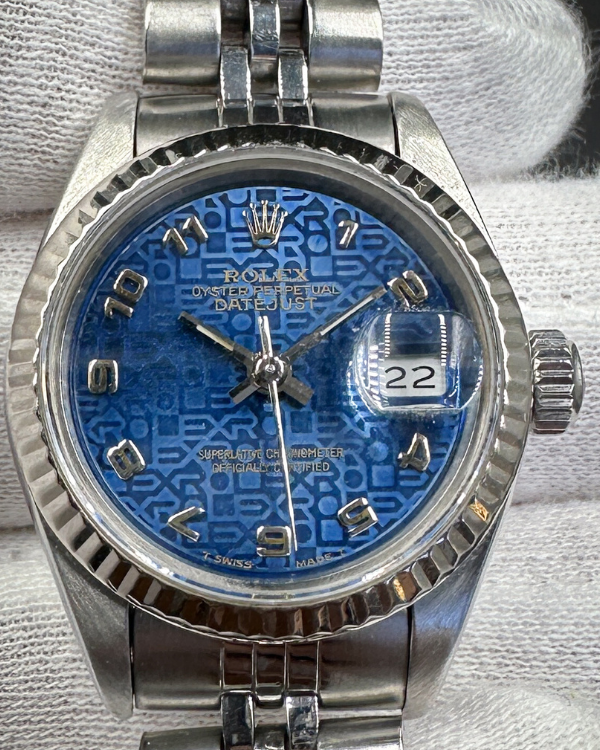 Rolex Lady-Datejust 26MM Blue Dial Jubilee Bracelet (69174)