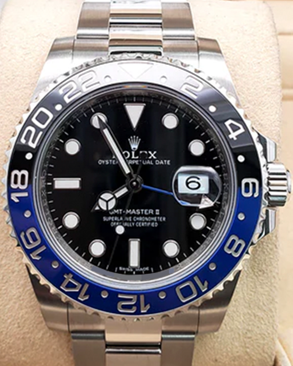 Rolex GMT-Master II"Batman" 40MM Black Dial Oyster Bracelet (116710BLNR)