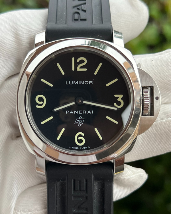 2018 Panerai Luminor Base Logo 44MM Steel Black Dial (PAM01000)