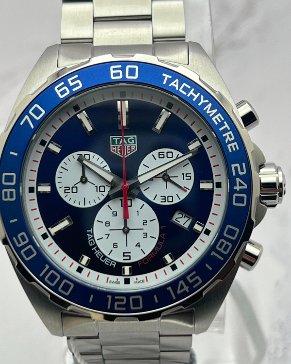 2023 TAG Heuer Formula 1 43MM Quartz Blue Dial Steel Bracelet (CAZ1018.BA0842)