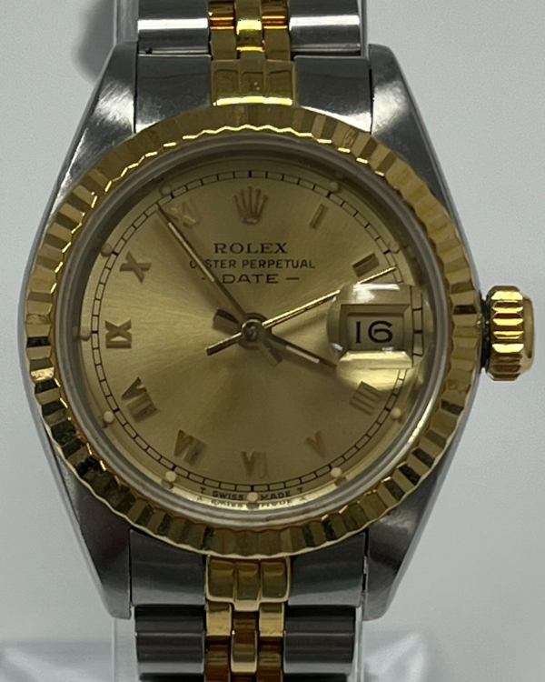 Rolex Lady-Datejust Vintage 26MM Champagne Dial Two-Tone Jubilee Bracelet (69173)