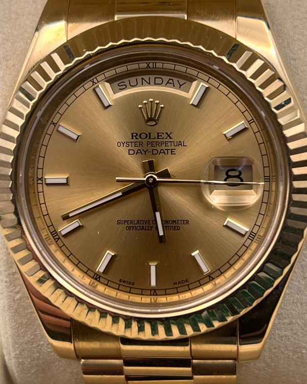 Rolex Day-Date II 41MM Champagne Dial President Bracelet (218238)