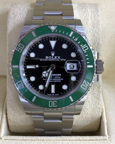 2022 Rolex Submariner Date "Starbucks" 41MM Oystersteel Black Dial Oyster Bracelet (126610LV)