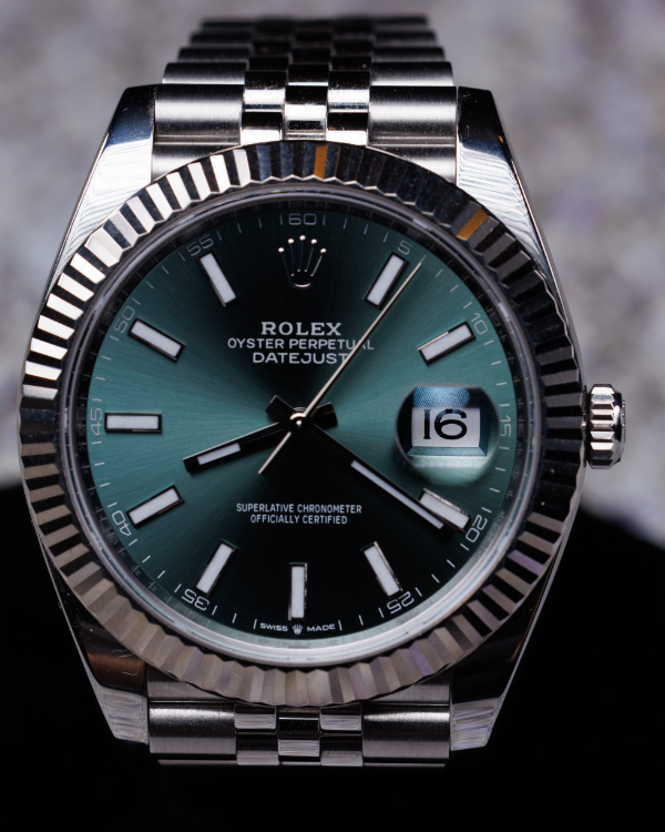 Rolex Datejust 41MM Mint Green Dial Jubilee Bracelet (126334)