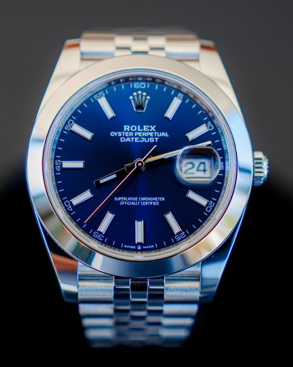 2023 Rolex Datejust 41MM Jubilee Bracelet Oystersteel Bright Blue Dial (126300)