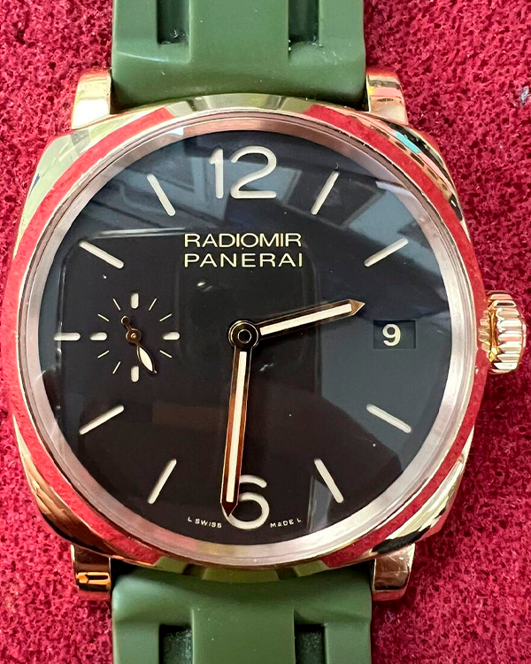 Panerai Radiomir 1940 3 Days 47MM Black Dial Rubber Strap (PAM00515)