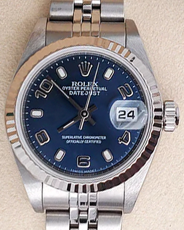 Rolex Lady-Datejust 26MM Blue Dial Steel Jubilee Bracelet (79174)