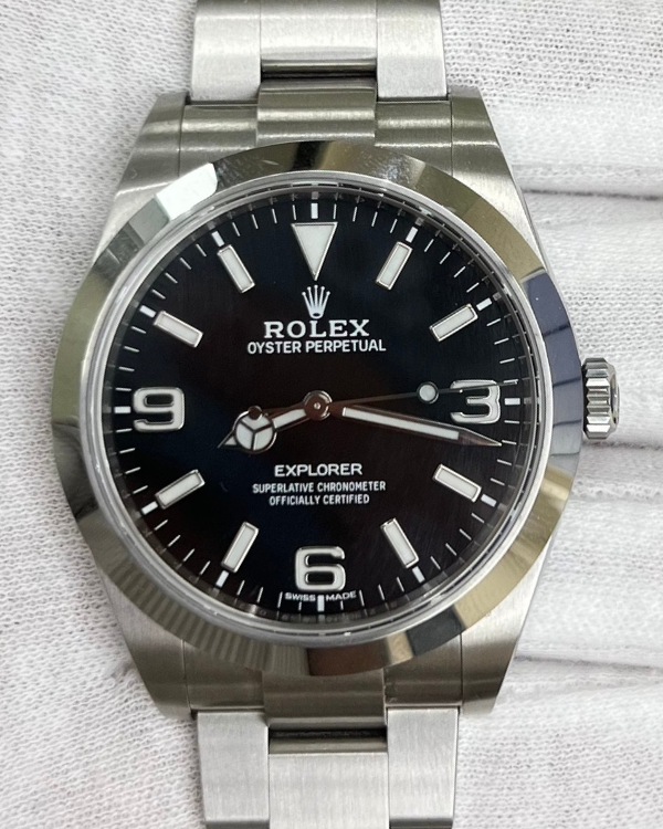 2020 Rolex Explorer 39MM Black Dial Oystersteel Bracelet (214270)