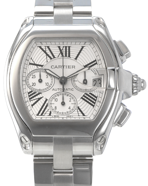 2007 Cartier Roadster 40X48MM Silver Dial Steel Bracelet (W62019X6 2618)