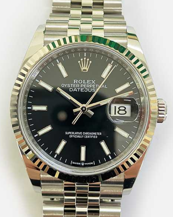 2022 Rolex Datejust 36MM Black Dial Jubilee Bracelet (126234)