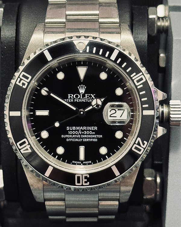 2003 Rolex Submariner Date 40MM Black Dial Steel Bracelet (16610)