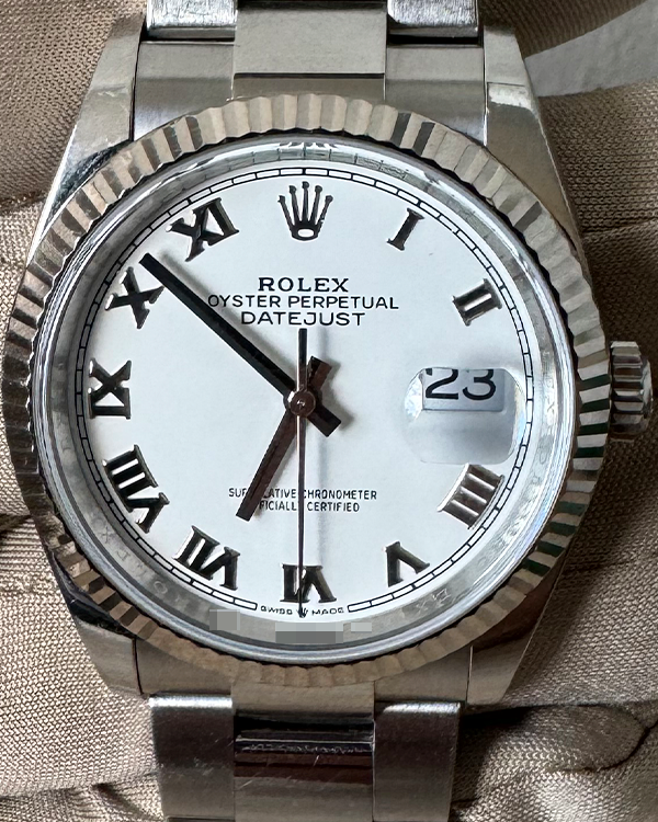 2020 Rolex Datejust 36MM White Dial Oystersteel Bracelet (126234)