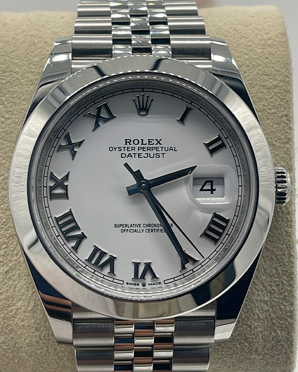 2022 Rolex Datejust 41MM White Dial Jubilee Bracelet (126300)