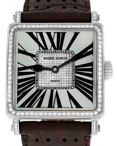 Roger Dubuis Golden Square L.E. 34MM Mother of Pearl Dial Leather Strap (G40570-SD DN1.7A)