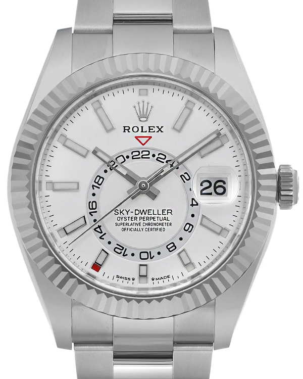 Rolex Sky-Dweller 42MM White Dial Steel Bracelet (336934)