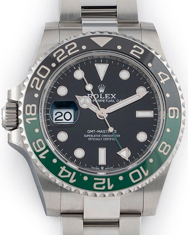 2023 Rolex GMT-Master II "Sprite" 40MM Black Dial Oyster Bracelet (126720VTNR)