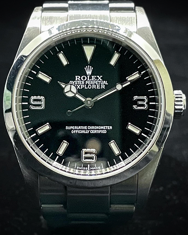 1999 (A Serial) Rolex Explorer 36MM Black Dial Oyster Bracelet (114270)