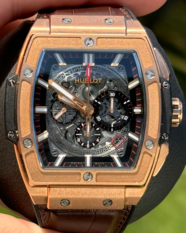 2021 Hublot Spirit Of Big Bang 45MM Skeleton Dial Leather/Rubber Strap (601.OX.0183.LR)