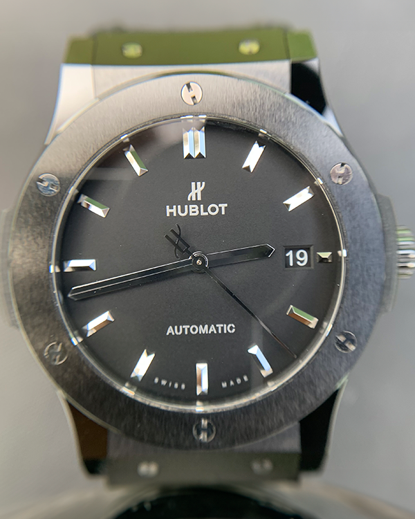 2019 Hublot Classic Fusion Black Magic 45MM Black Dial Leather Strap (511.CM.1171.RX)