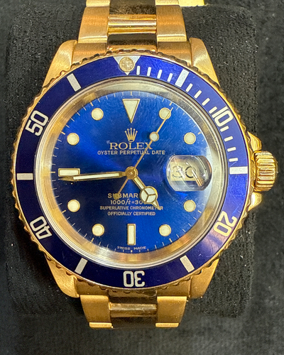 Rolex Submariner Date "Bluesy" 41MM Blue Dial Yellow Gold Oyster Bracelet (126618LB)