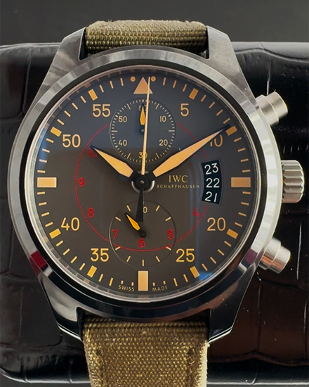 IWC Schaffhausen Pilot Chronograph Top Gun "Miramar" S.E. 46MM Grey Dial Textile Strap (IW388002)