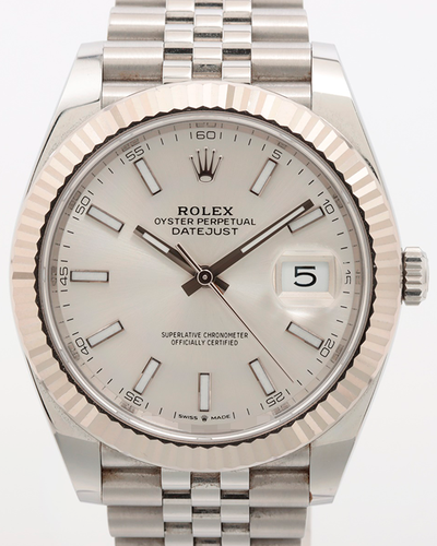 2019 Rolex Datejust 41MM White Dial Jubilee Bracelet (126334)