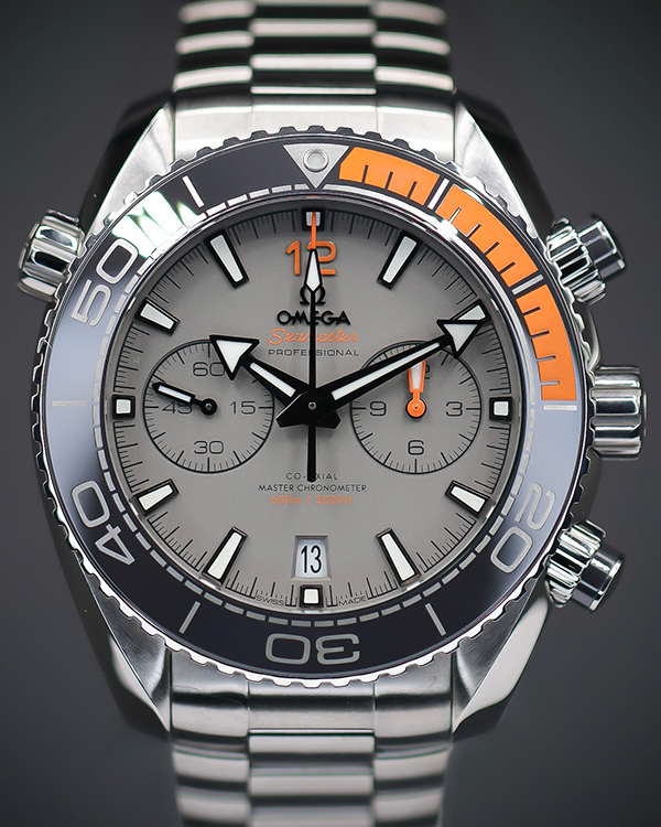 2019 Omega Seamaster Planet Ocean 600M 45.5MM Grey Dial Titanium Bracelet (215.90.46.51.99.001)