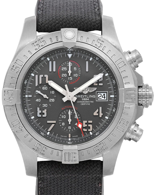 Breitling Avenger Bandit 45MM Grey Dial Textile/Rubber Strap (E1338310/M536-253S)