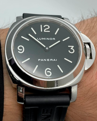 Panerai Luminor 44MM Black Dial Rubber Strap (PAM00002)