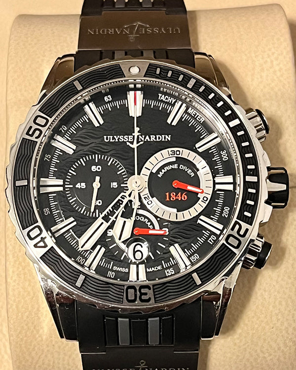 Ulysse Nardin Diver 44MM Black Dial Rubber Strap (1503-151-3/92)