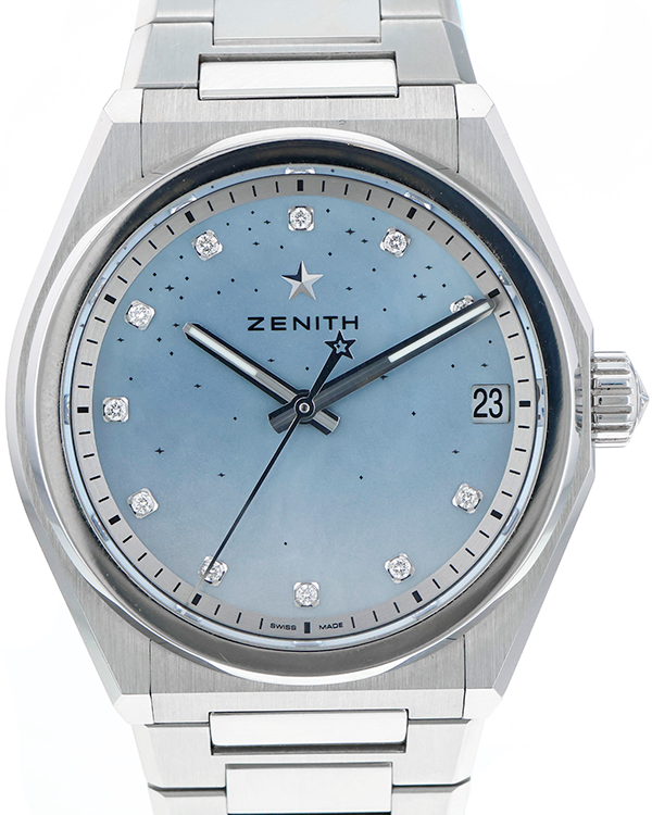 2023 Zenith Defy Midnight 36MM Mother Of Pearl Dial Steel Bracelet (03.9200.670/03)