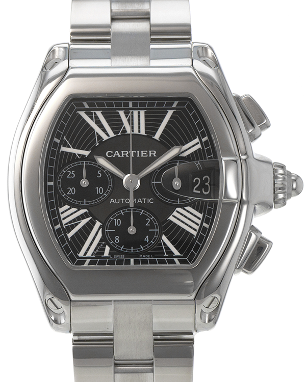 2017 Cartier Roadster 42MM Black Dial Steel Bracelet (W62020X6 2618)