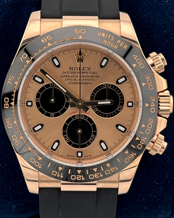 Rolex Cosmograph Daytona 40MM Champagne Dial Oysterflex Strap (116515LN)