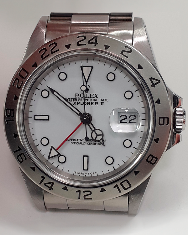 2002 Rolex Explorer II "Polar" 40MM White Dial Oyster Bracelet (16570)