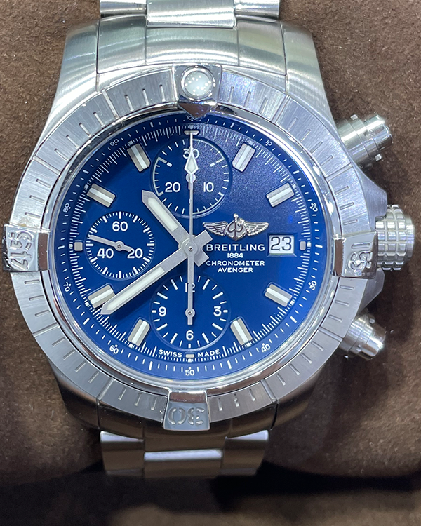 2021 Breitling Avenger Chronograph 43 Steel Blue Dial (A13385101C1A1)