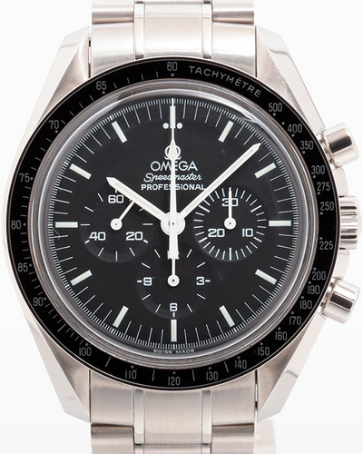 Omega Speedmaster Professional Moonwatch 42MM Black Dial Steel Bracelet (345.0022)